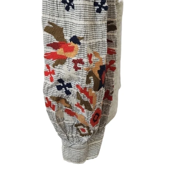 THML Women's Heather Gray Soft Top with Embroidered Arms, Small - Picture 8 of 14